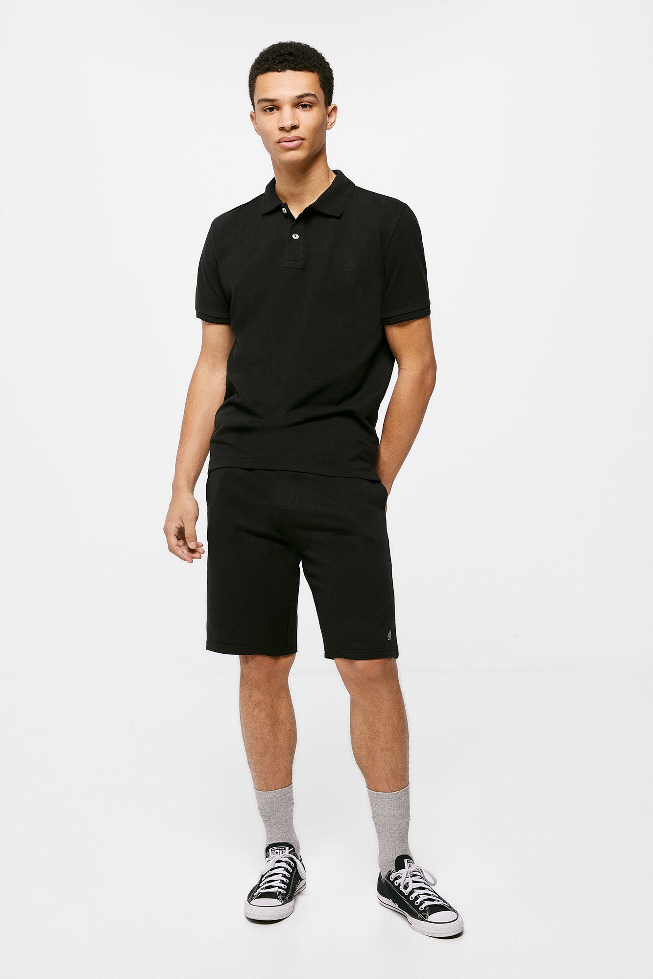 Black Pocket Bermuda Shorts