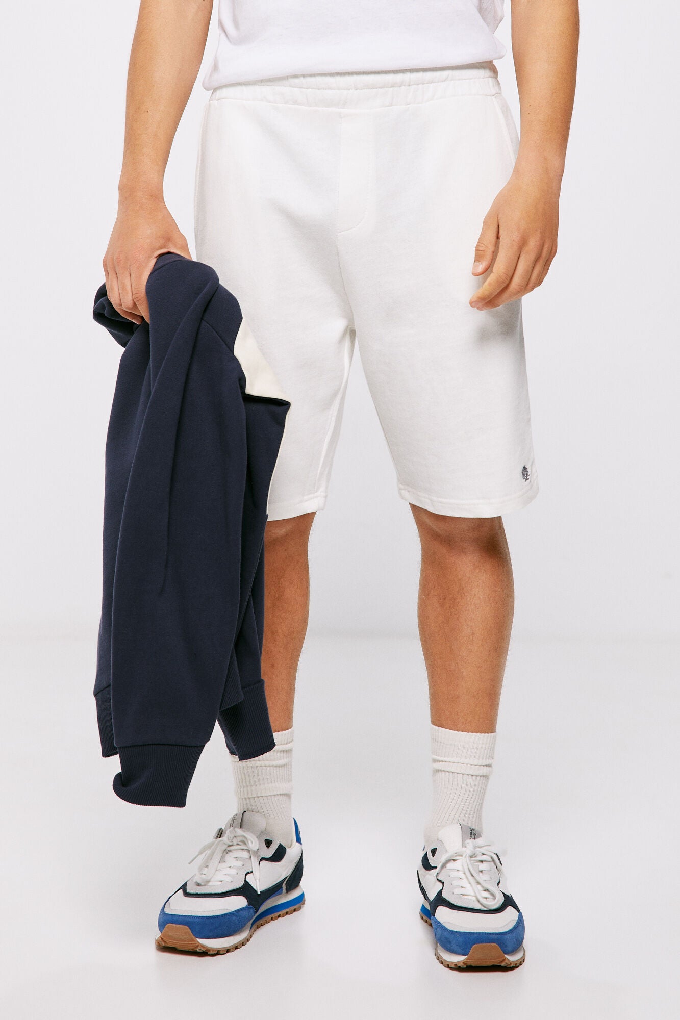 Jogger Bermuda shorts - White