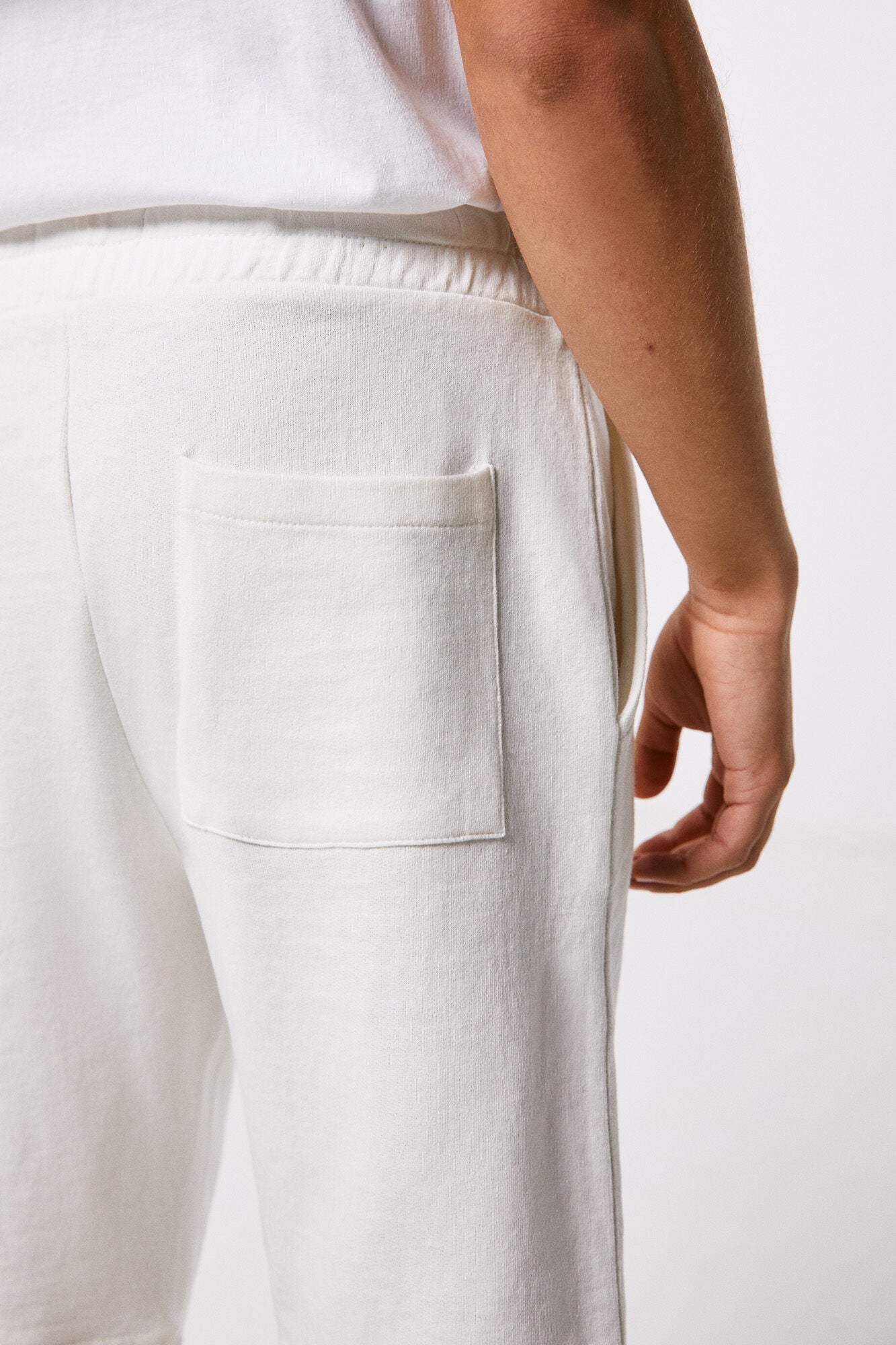 Jogger Bermuda shorts - White