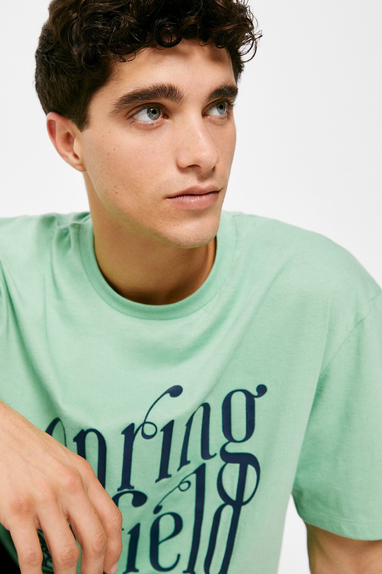 Springfield Printed T-Shirt (Regular Fit) - Green