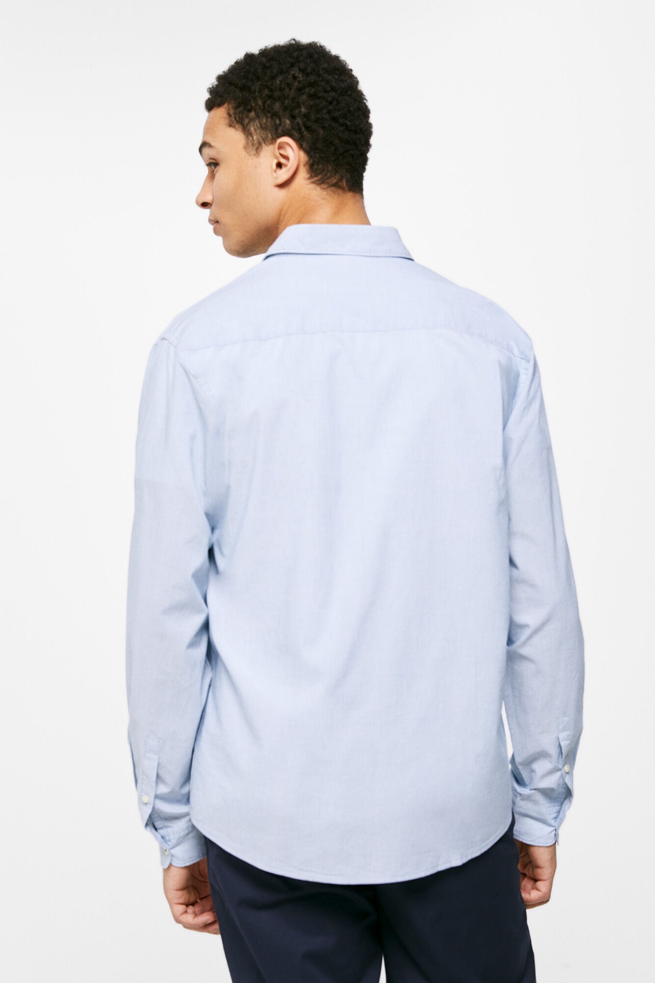 End-on-end shirt (Custom Fit) - Blue