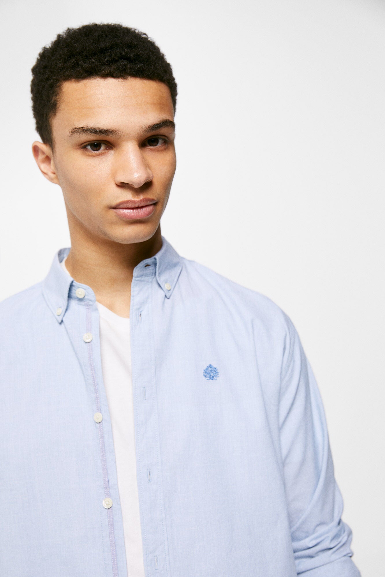 End-on-end shirt (Custom Fit) - Blue – Springfield