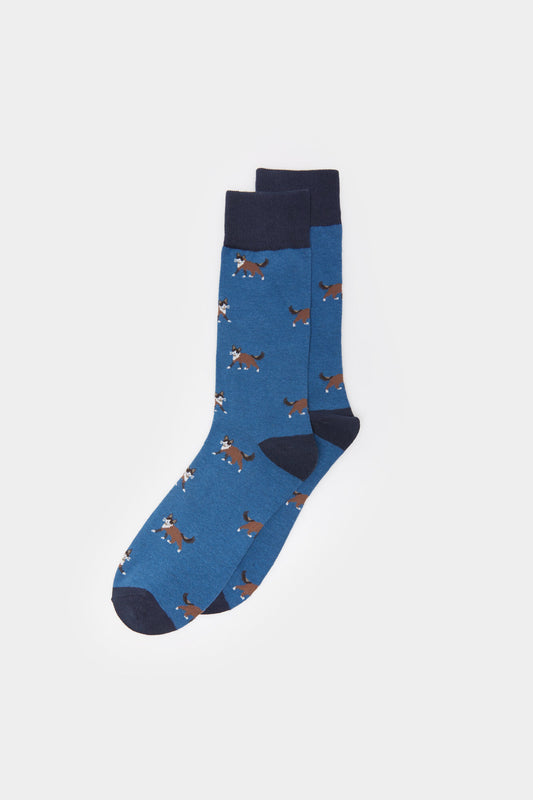 socks with Cat Print