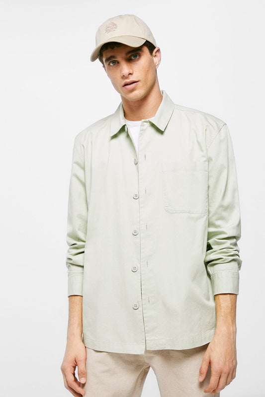 Linen overshirt - Green