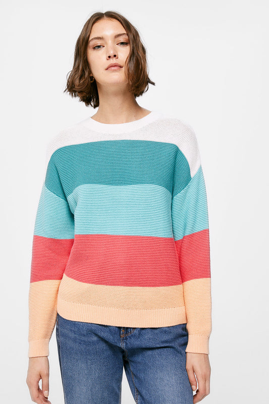 Colour block jumper