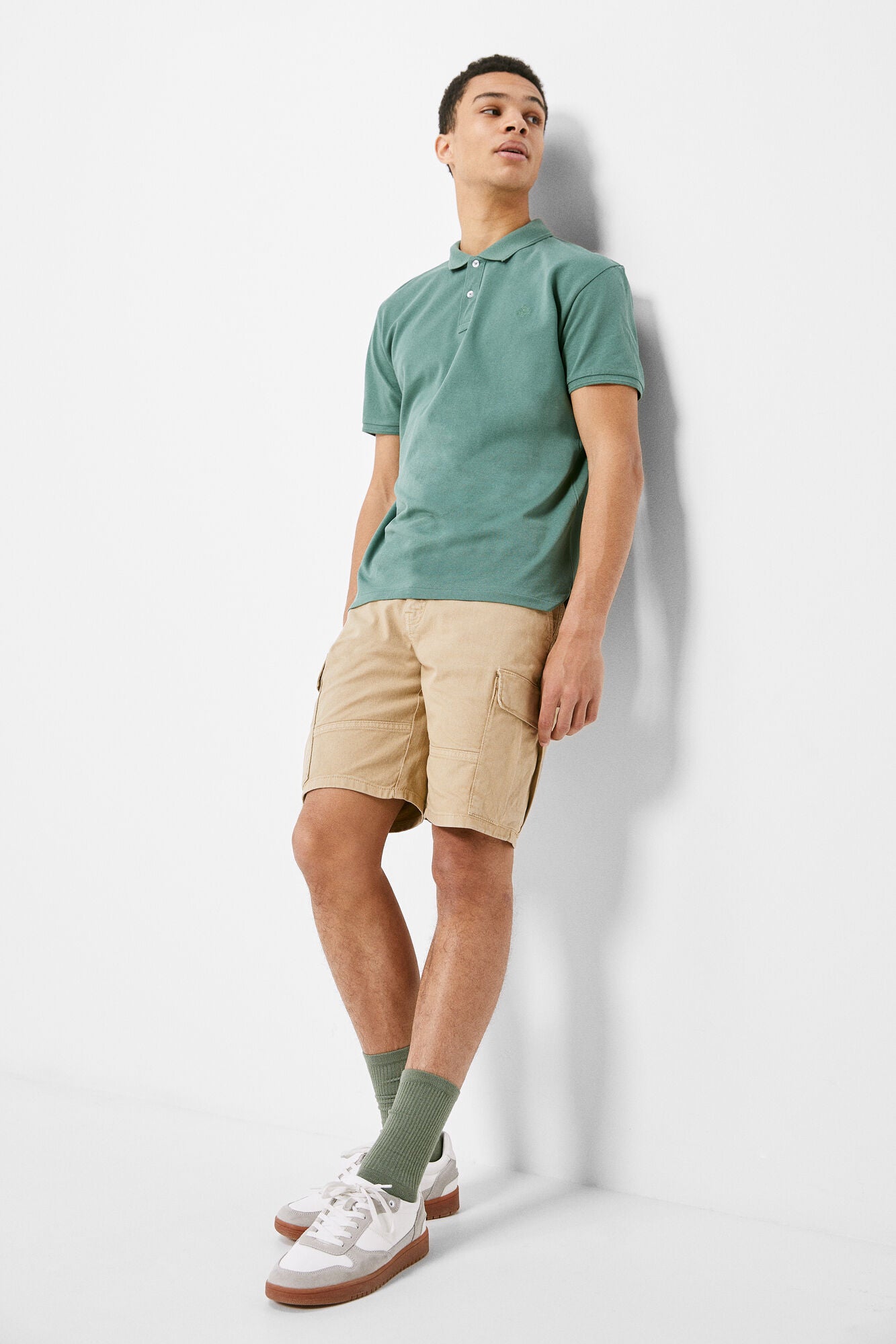 Essential piqué polo shirt (Slim Fit) - Green