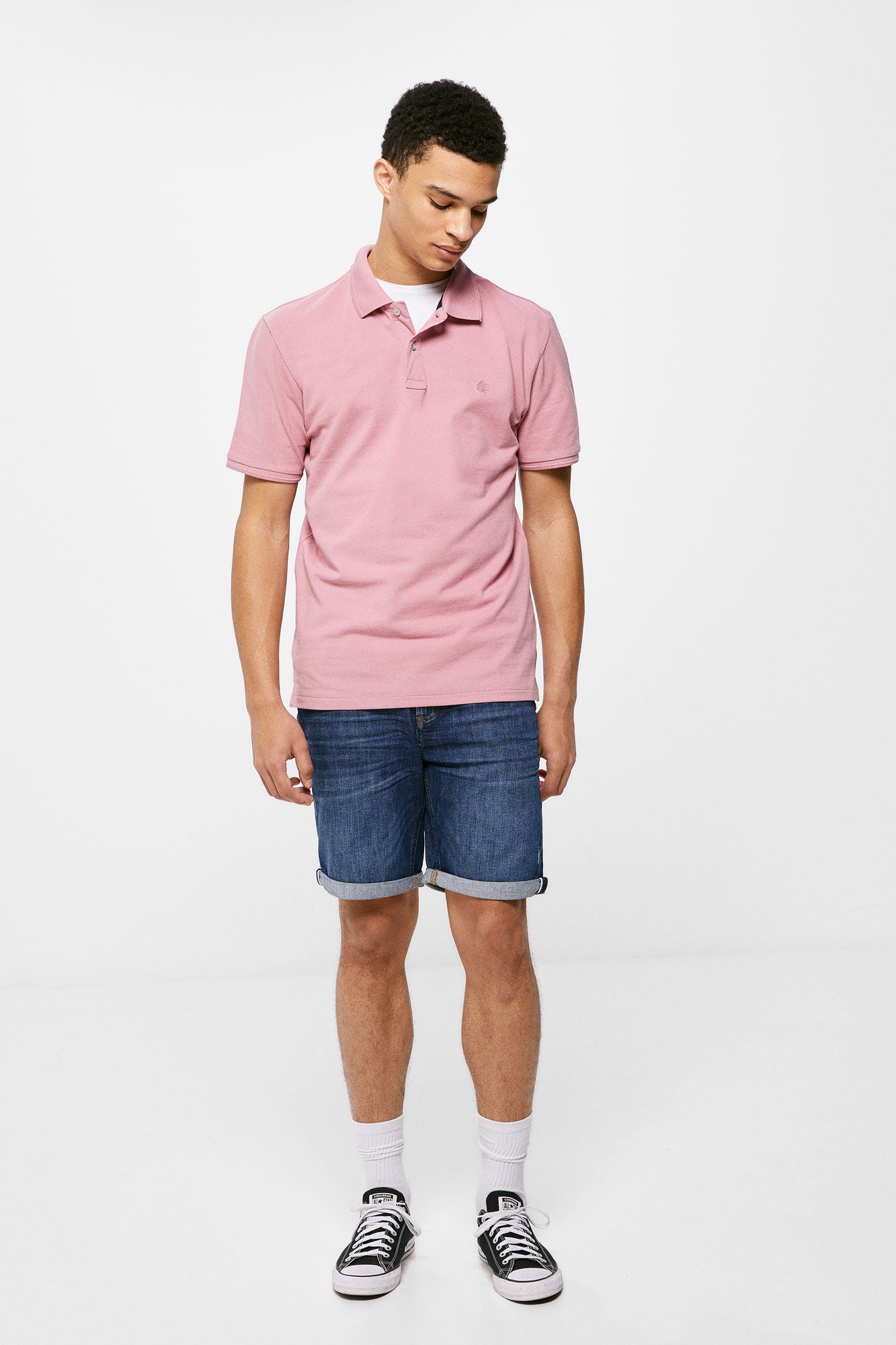 Essential piqué polo shirt (Slim Fit) - Pink