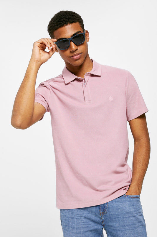 Oxford polo shirt (Regular Fit) - Pink