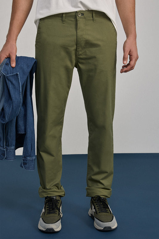 Green Cotton Trousers