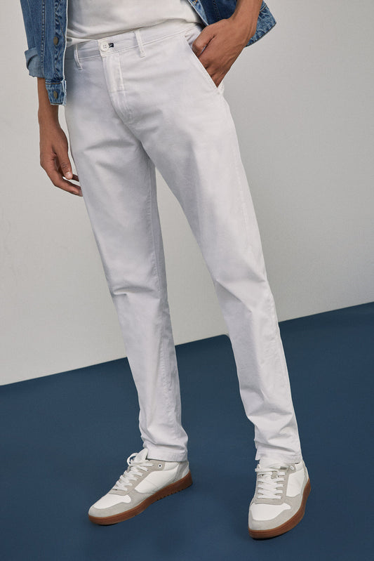 White Cotton Trousers