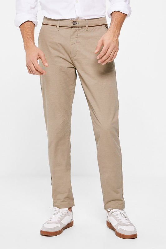 Light Brown Cotton Trousers