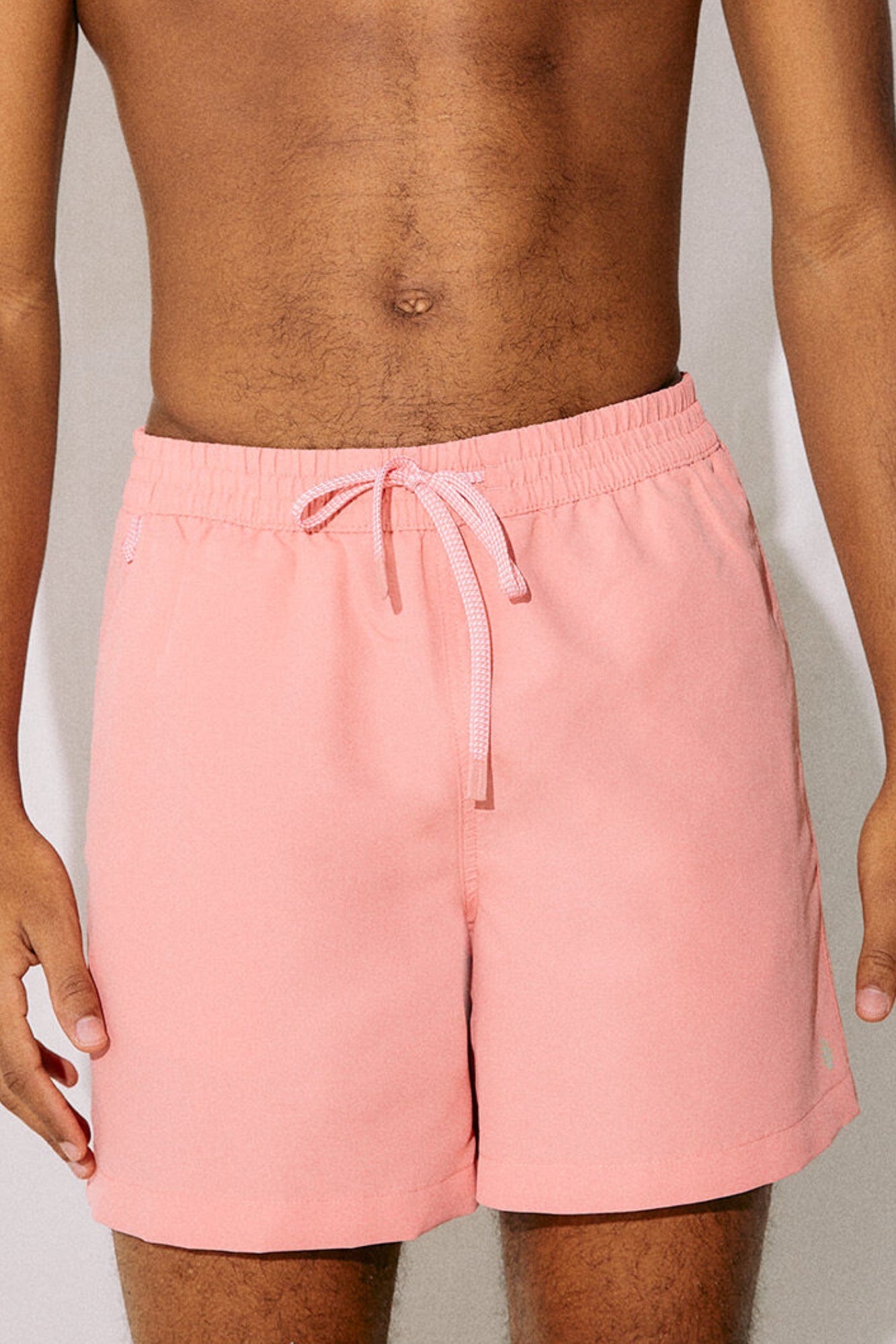Pink Plain Swim Shorts