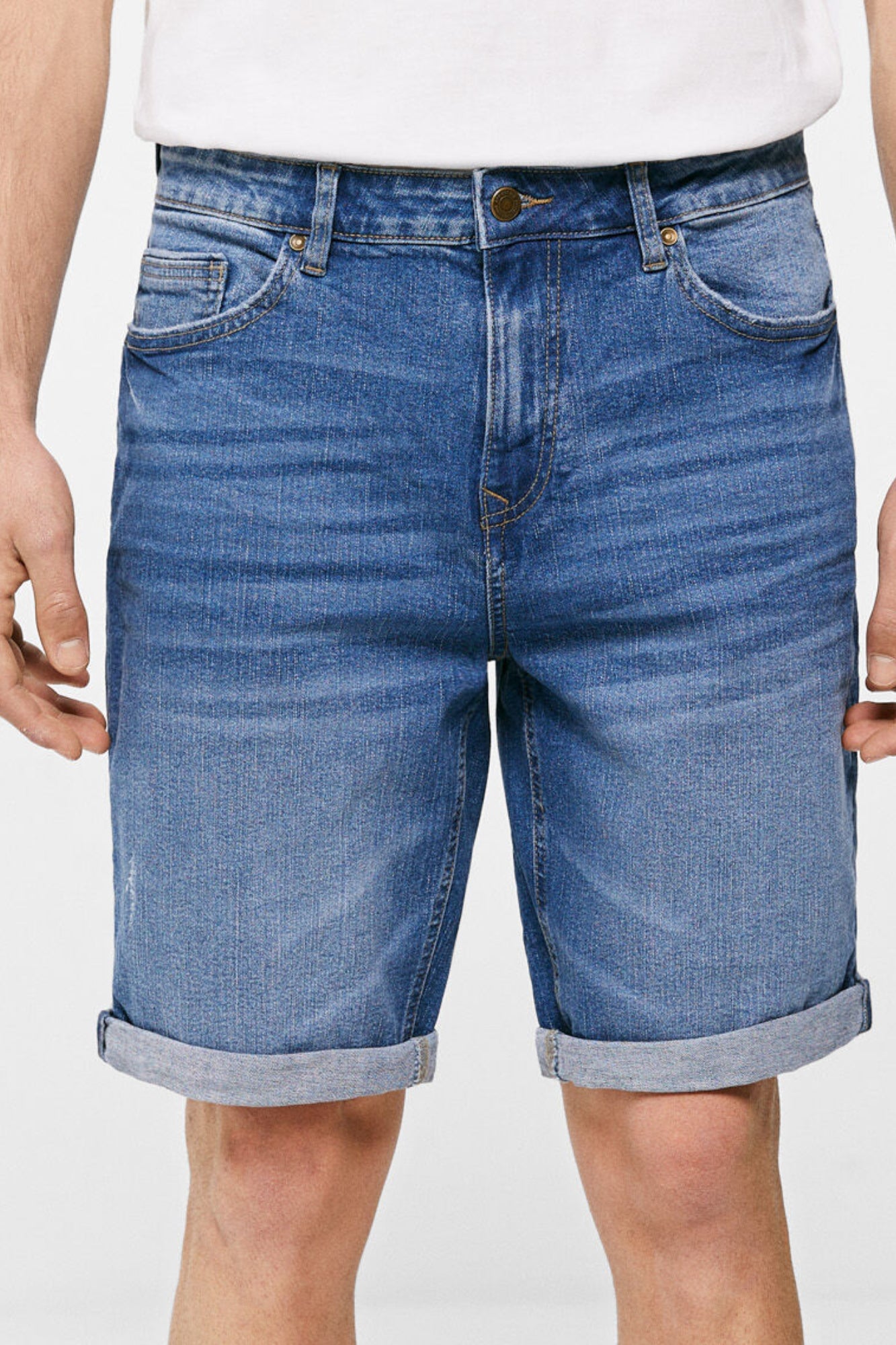 Blue Denim Jeans Bermuda Shorts