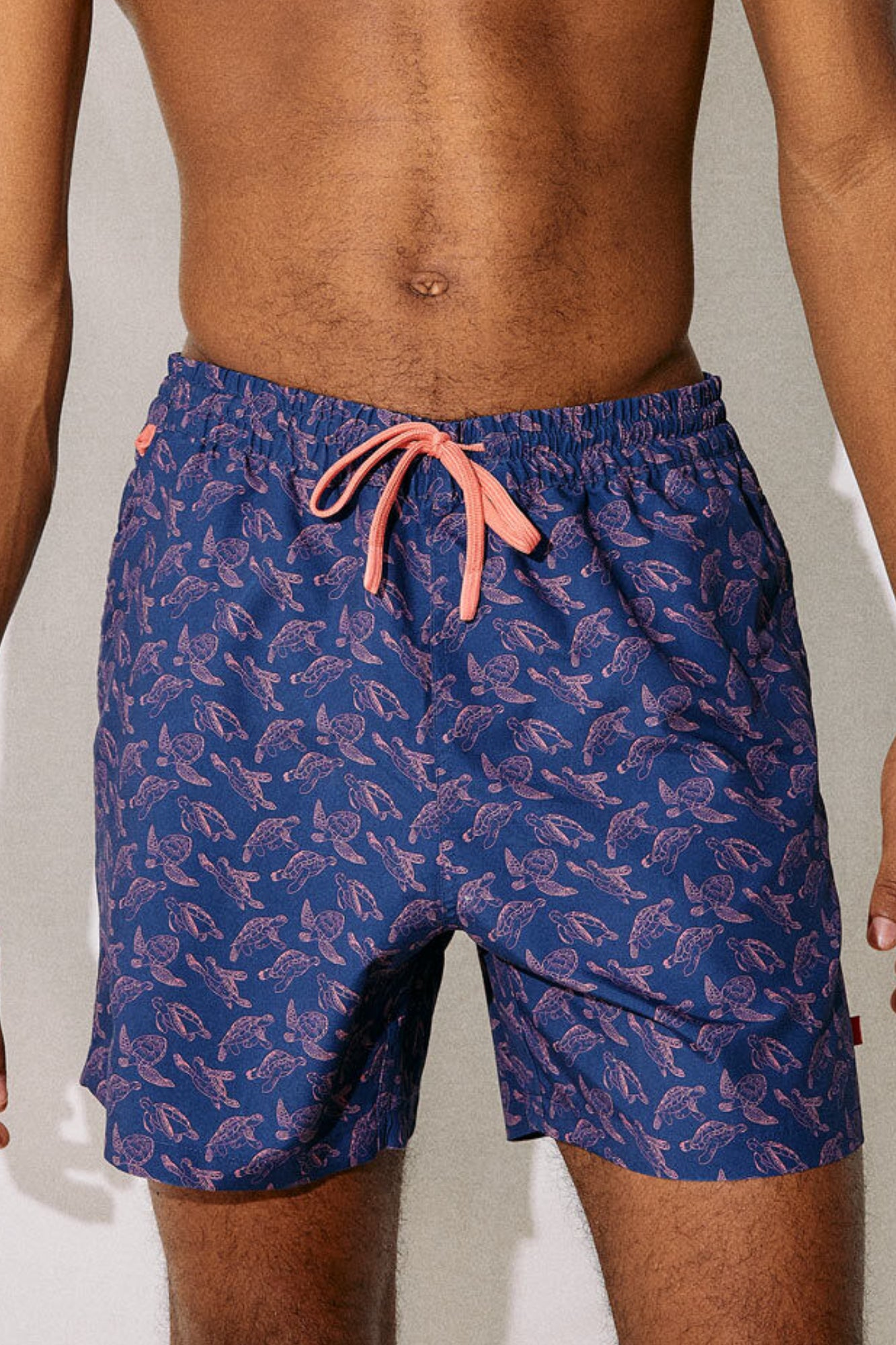 Indigo Turtle Printed Swim Shorts