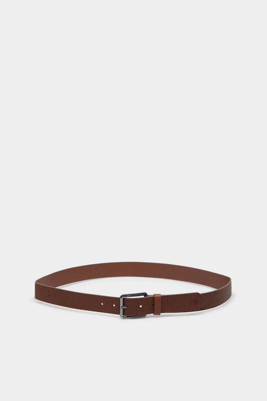 Faux leather textured belt