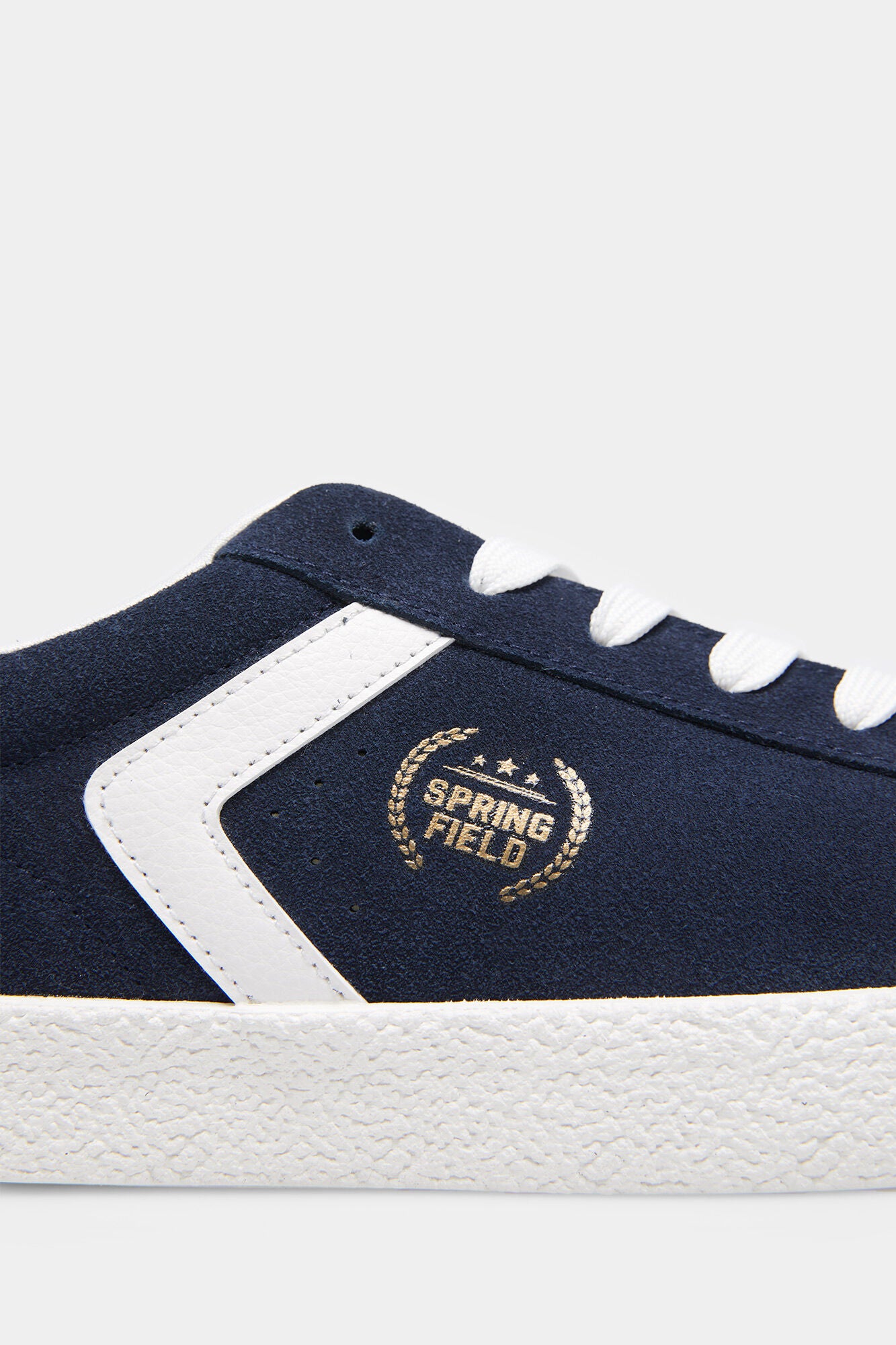 Suede varsity trainers