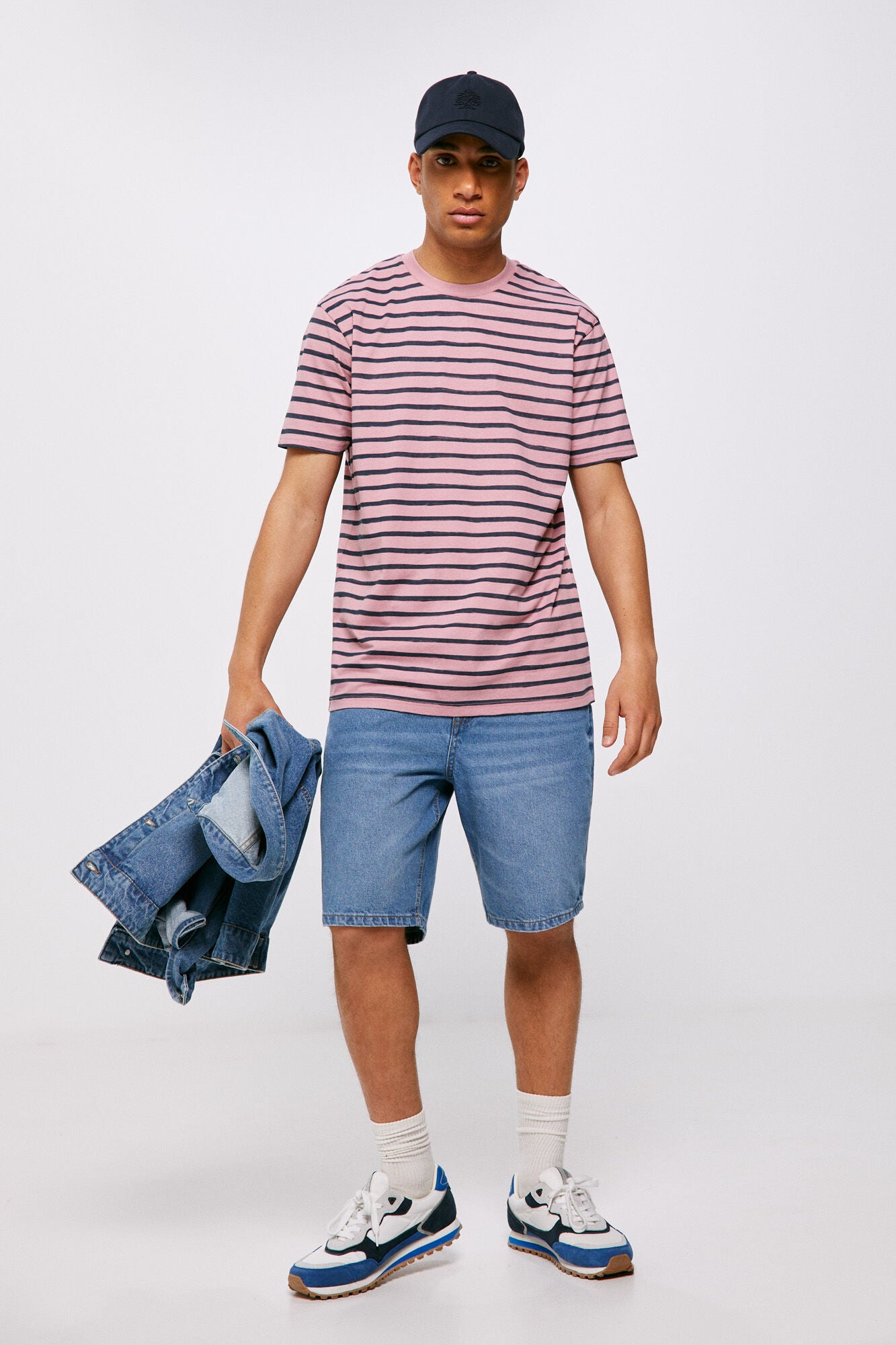 Watercolour stripes T-shirt (Custom Fit)