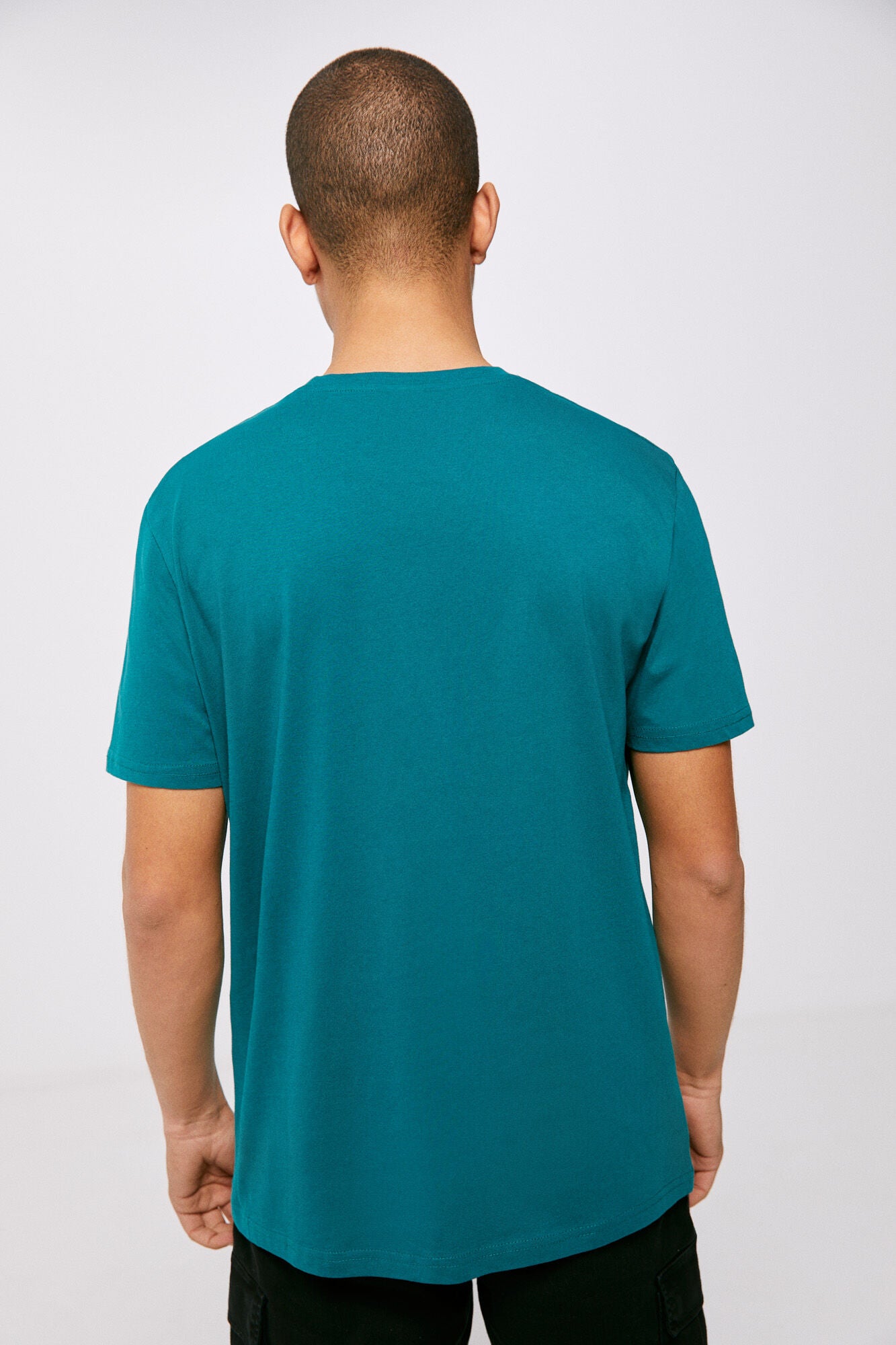 Essential tree T-shirt (Custom Fit) - Turquoise