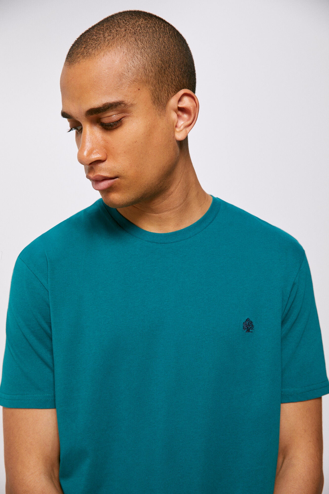 Essential tree T-shirt (Custom Fit) - Turquoise