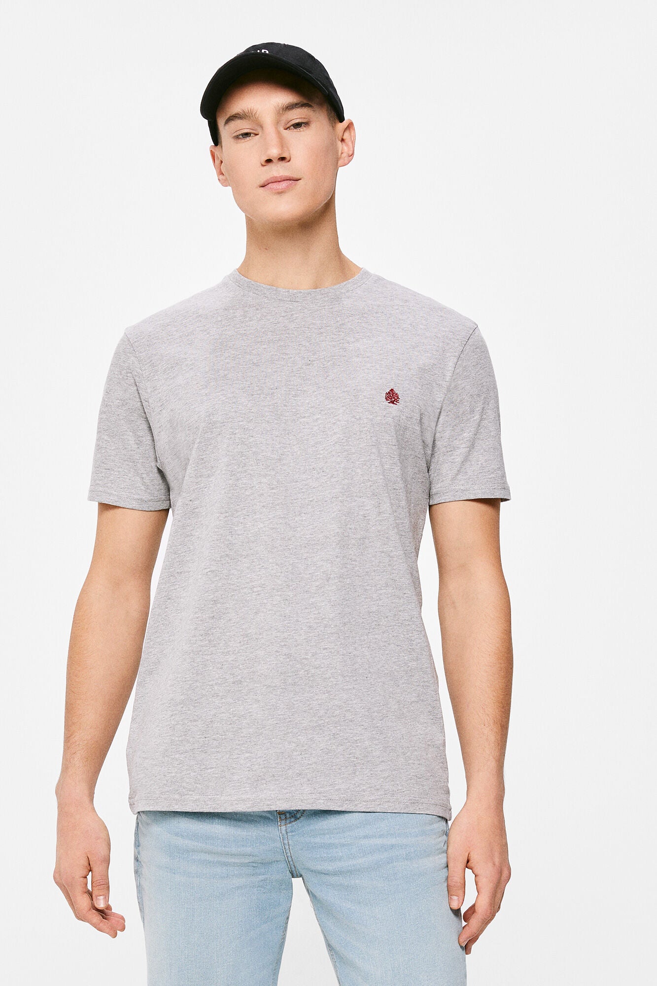 Essential tree T-shirt (Custom Fit) - Grey