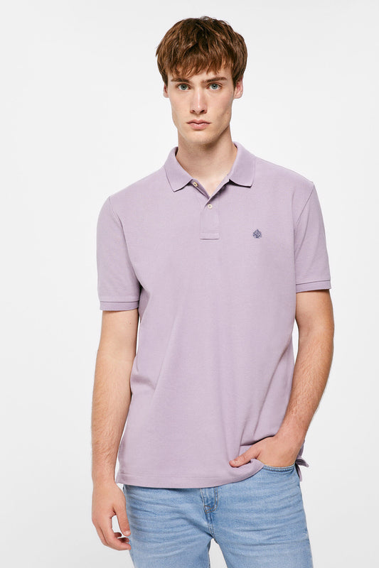 Essential piqué polo shirt (Regular Fit) - Purple