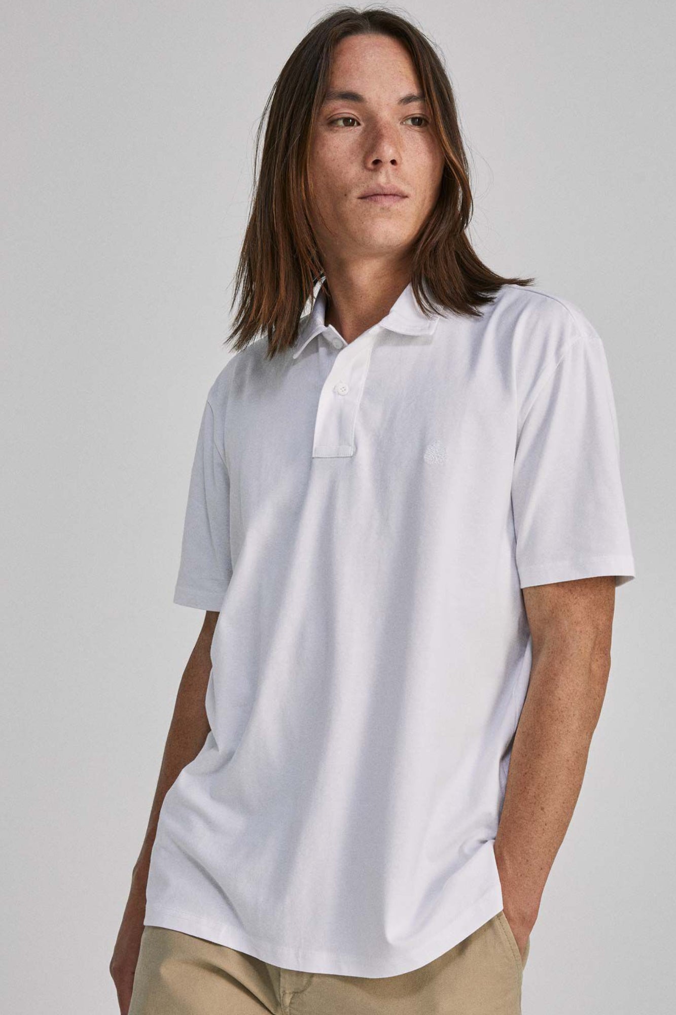 Colour comfort polo shirt (Regular Fit) - White