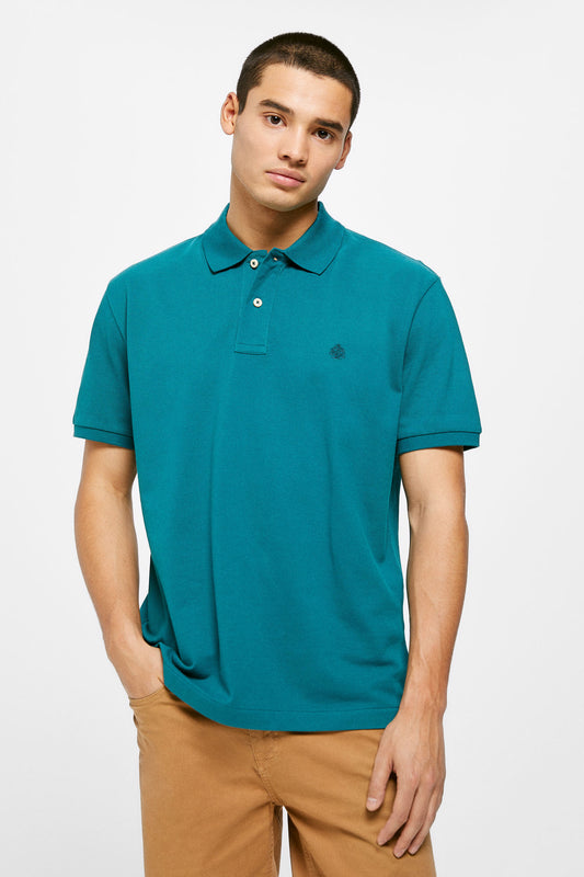 Essential piqué polo shirt (Regular Fit) - Turquoise