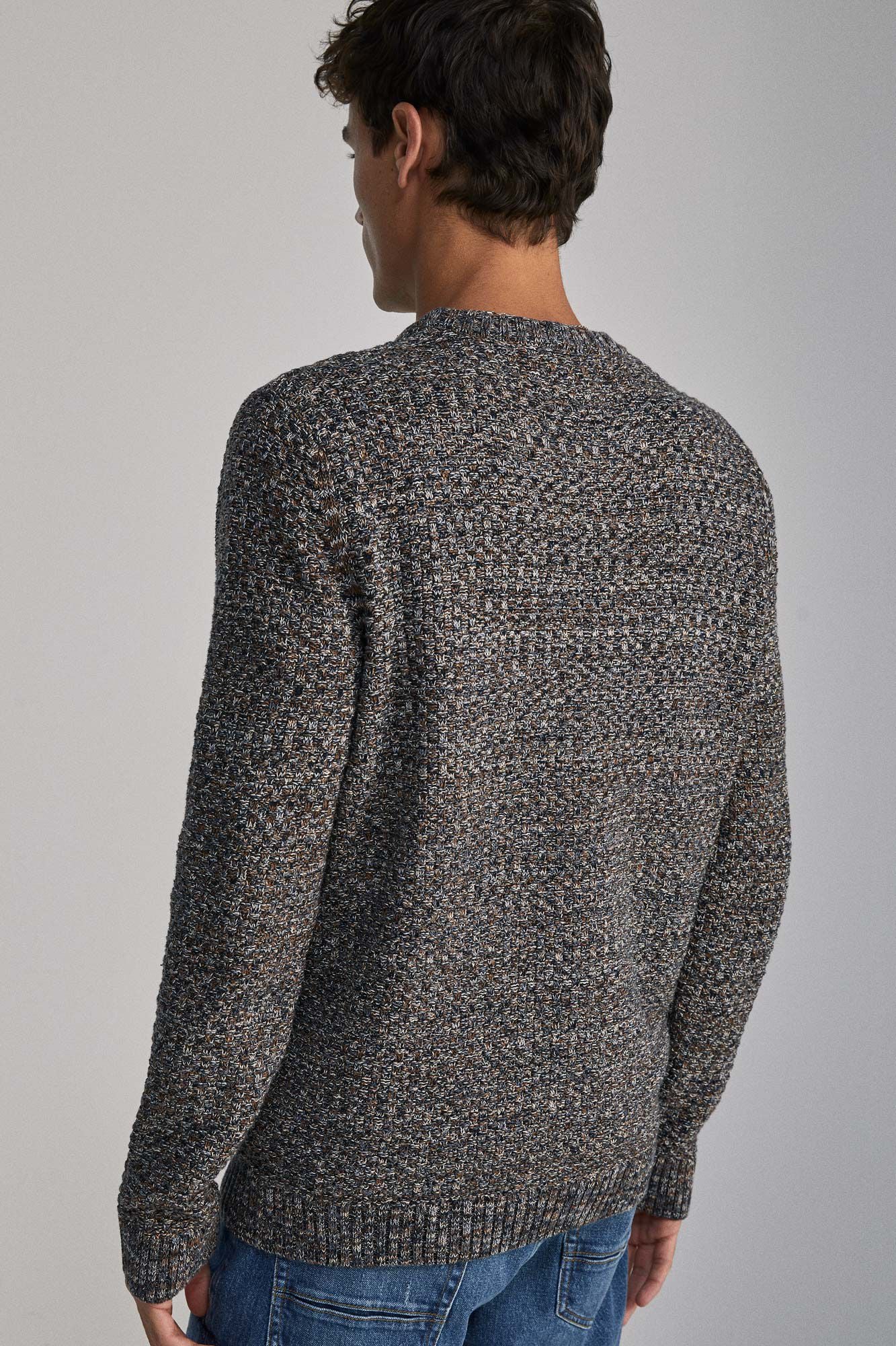 Textured fancy knit jumper