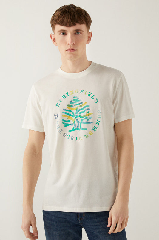 White Springfield tree Graphic T-Shirt
