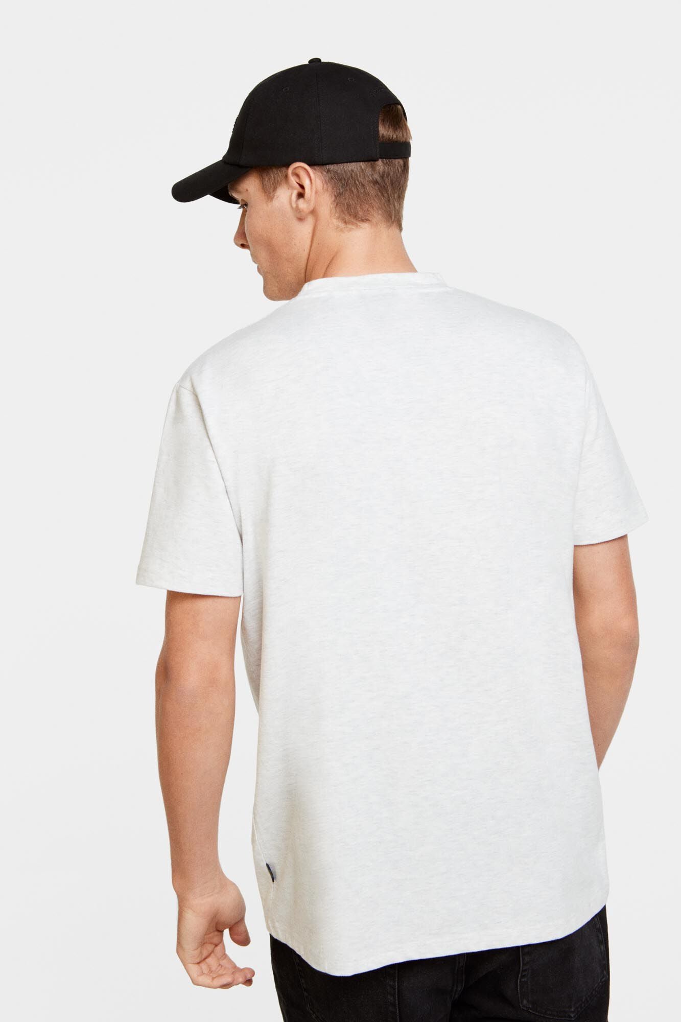 White Ocean Wave Printed T-Shirt