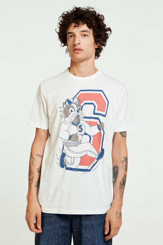 White Dog Graphic T-shirt