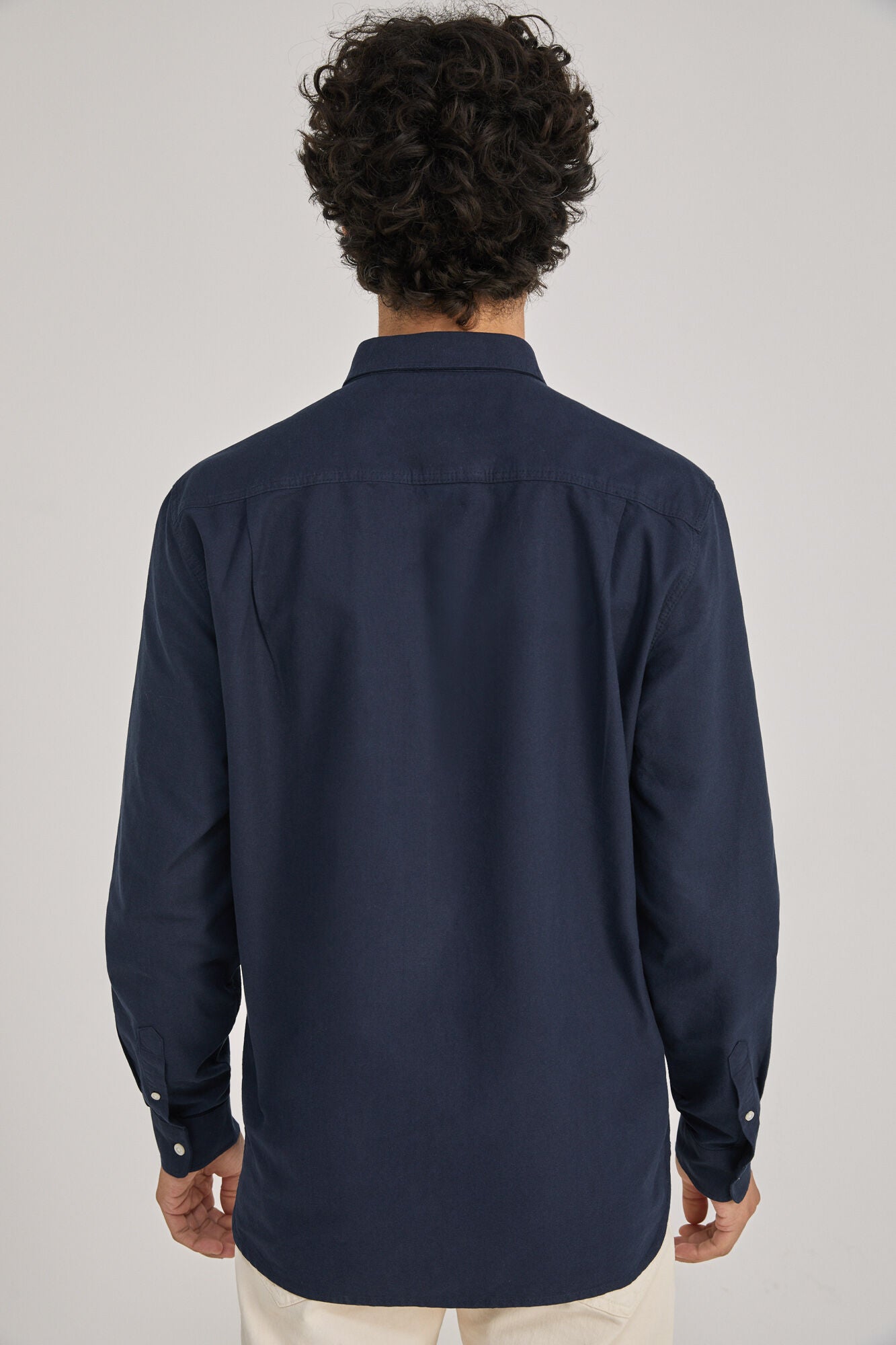 Coloured Oxford shirt (Regular Fit) - Dark Blue