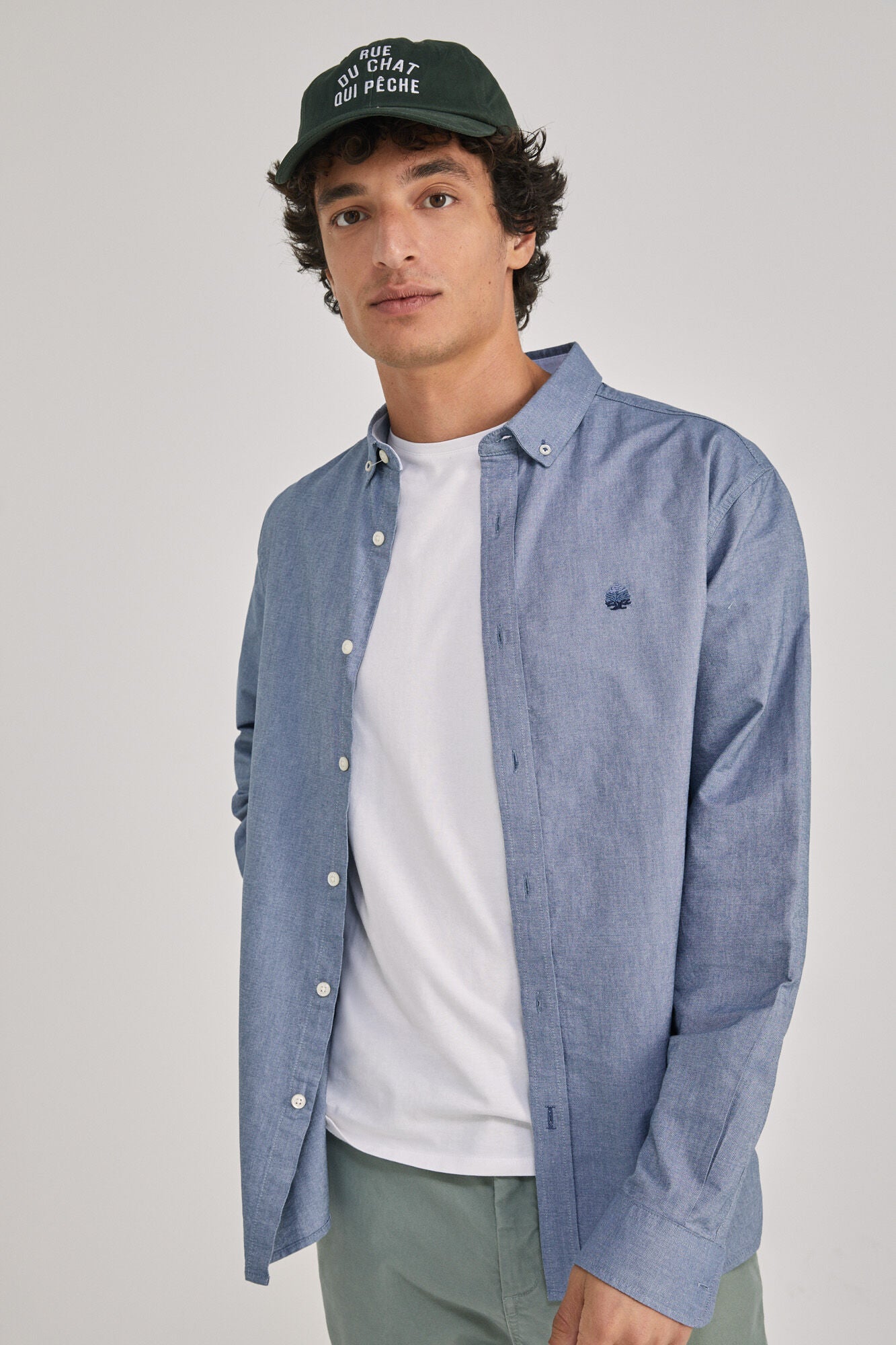 Coloured Oxford shirt (Regular Fit) - Blue