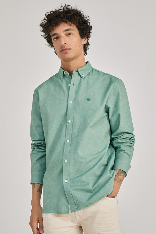 Coloured Oxford shirt (Regular Fit) - Green
