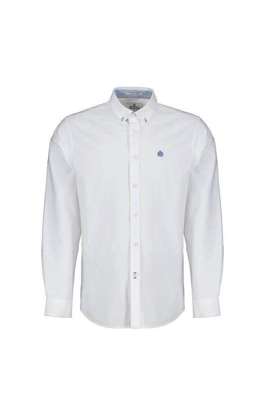 Plain Long Sleeve Shirt (Regular Fit) - White