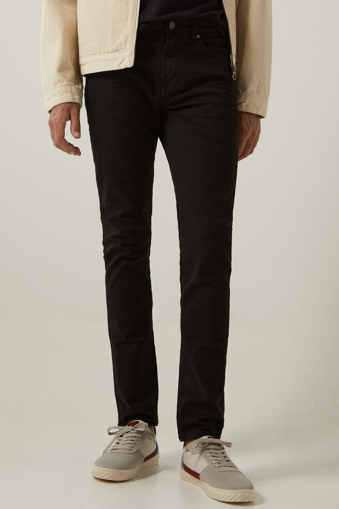 Skinny fit coloured 5-pocket trousers