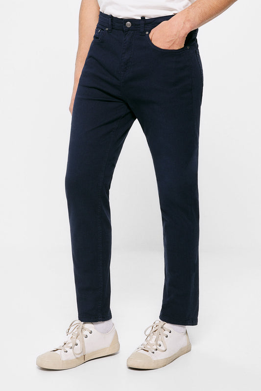 Denim Blue Cotton Sport Trouser with 5 pockets