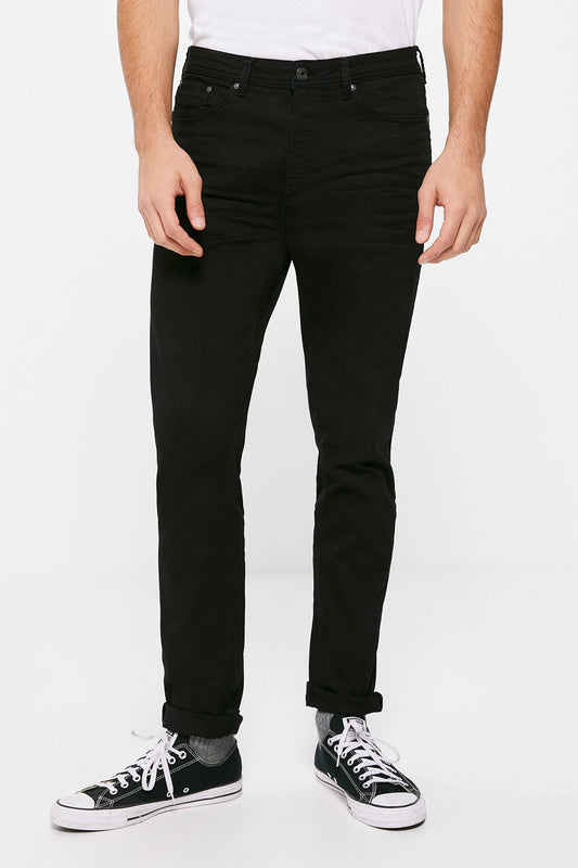 Black Cotton Sport Trouser with 5 pockets