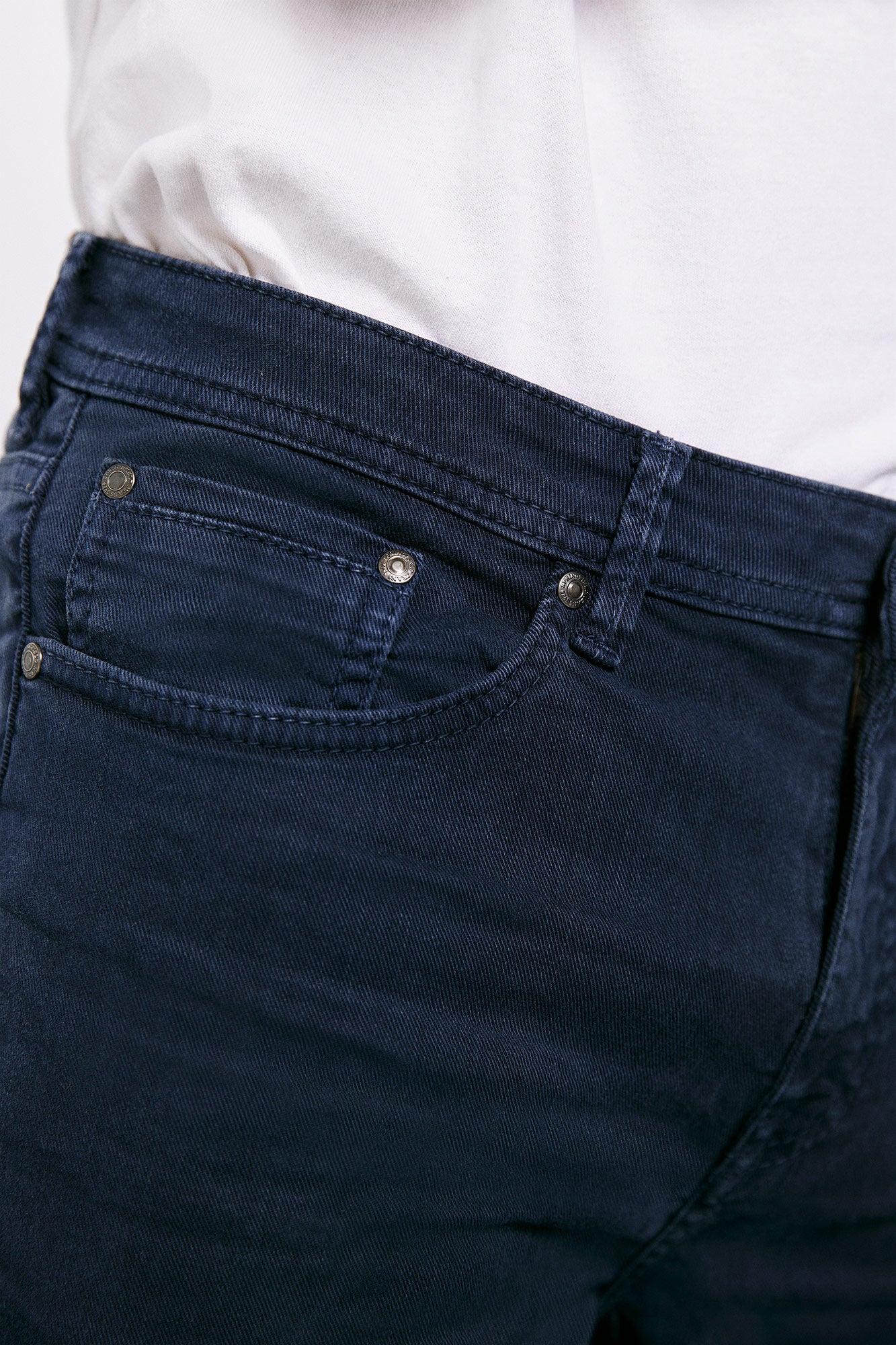Dark Blue Cotton Sport Trouser with 5 pockets