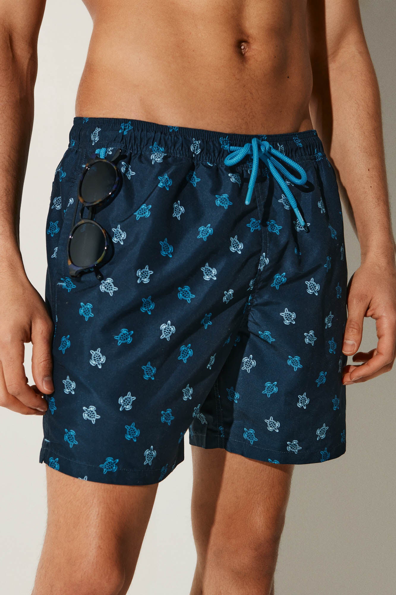 Turtle Printed Swim Shorts