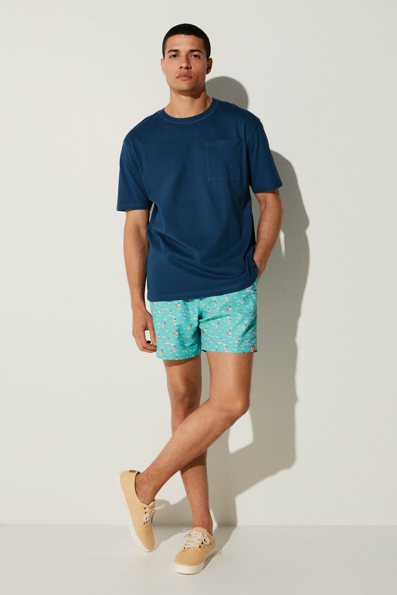 Surfer Printed Swim Shorts