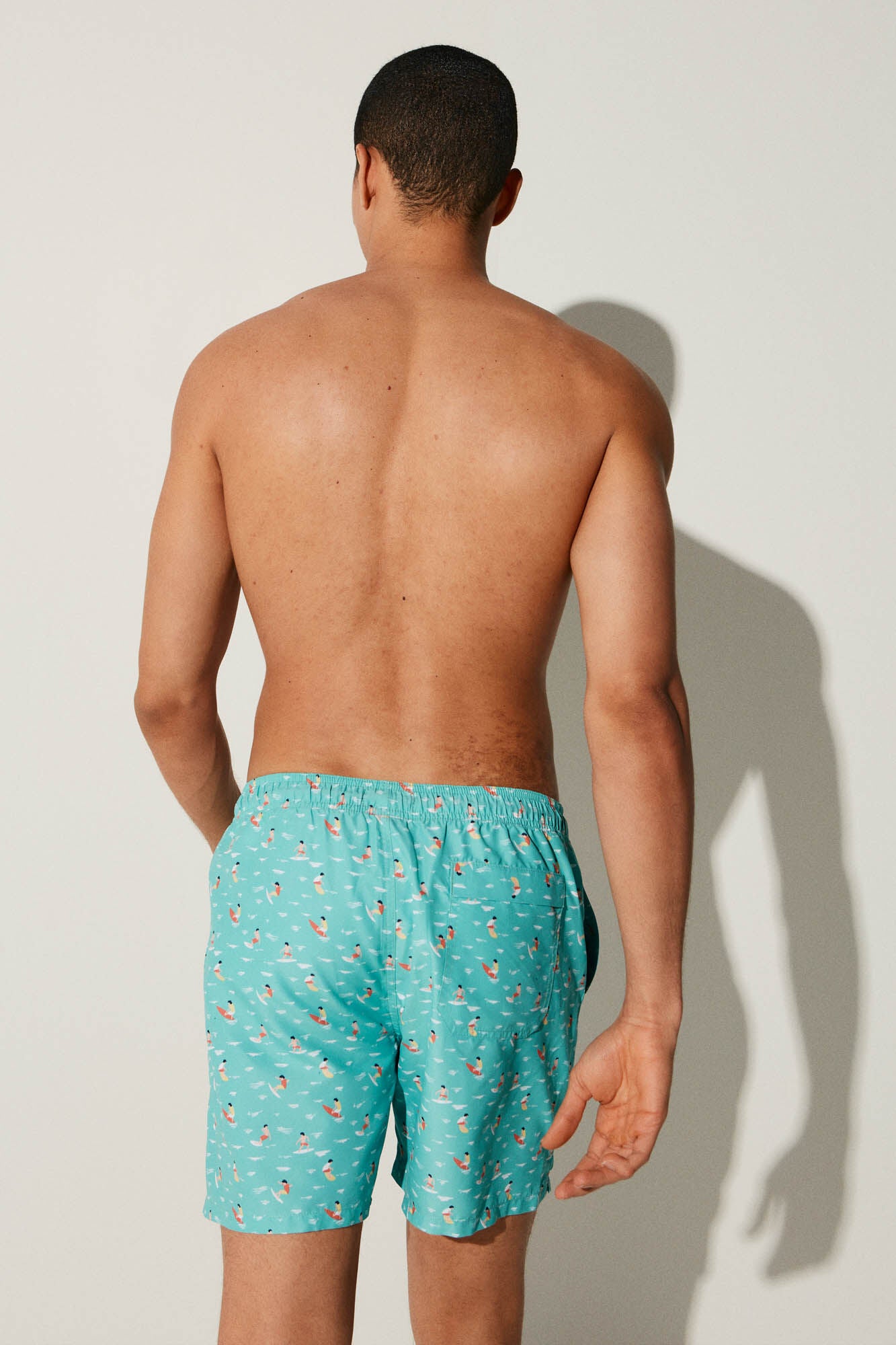 Surfer Printed Swim Shorts
