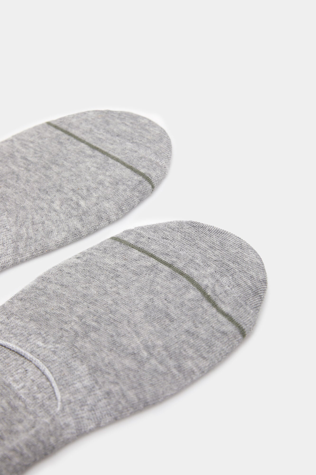 Grey Plain Invisible Fancy Socks - 2 Pairs – Springfield