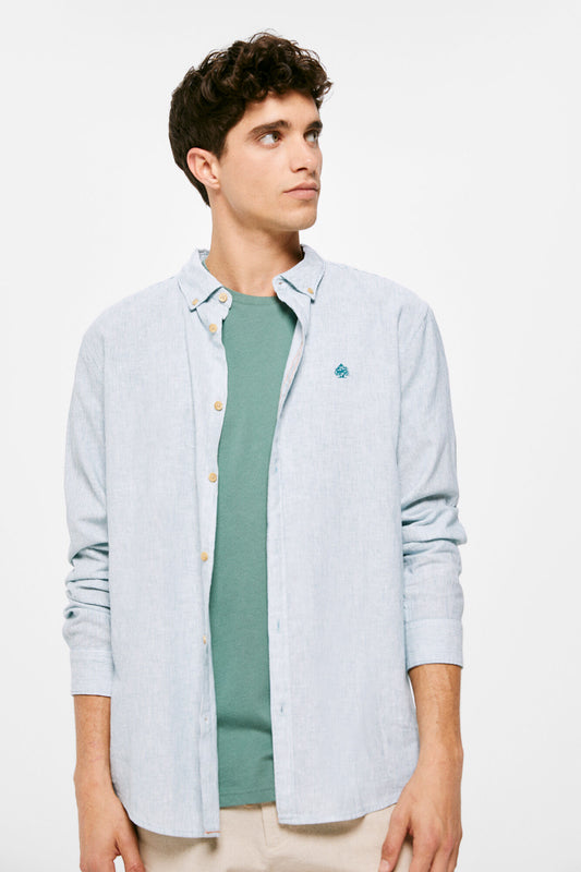 Linen Shirt (Regular Fit) - Mallow