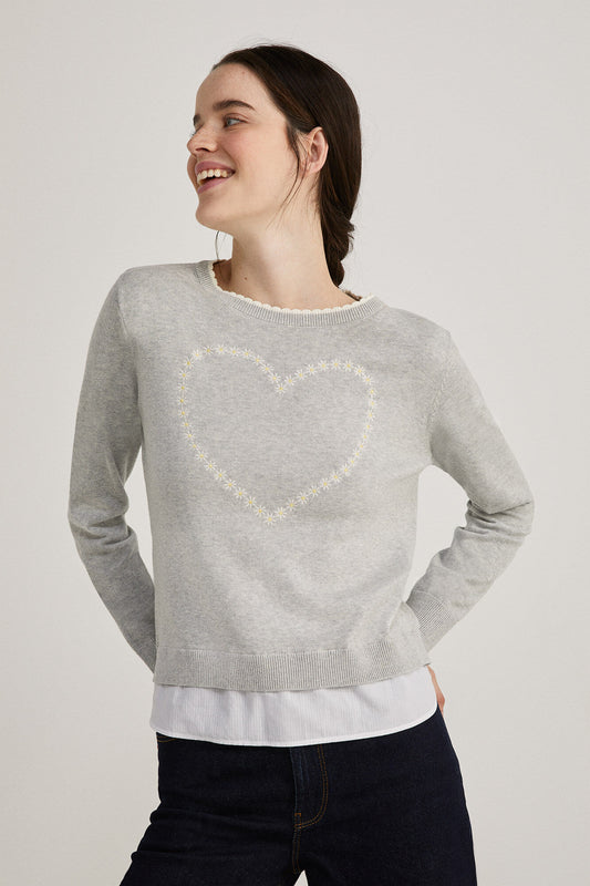 Two-material heart jumper