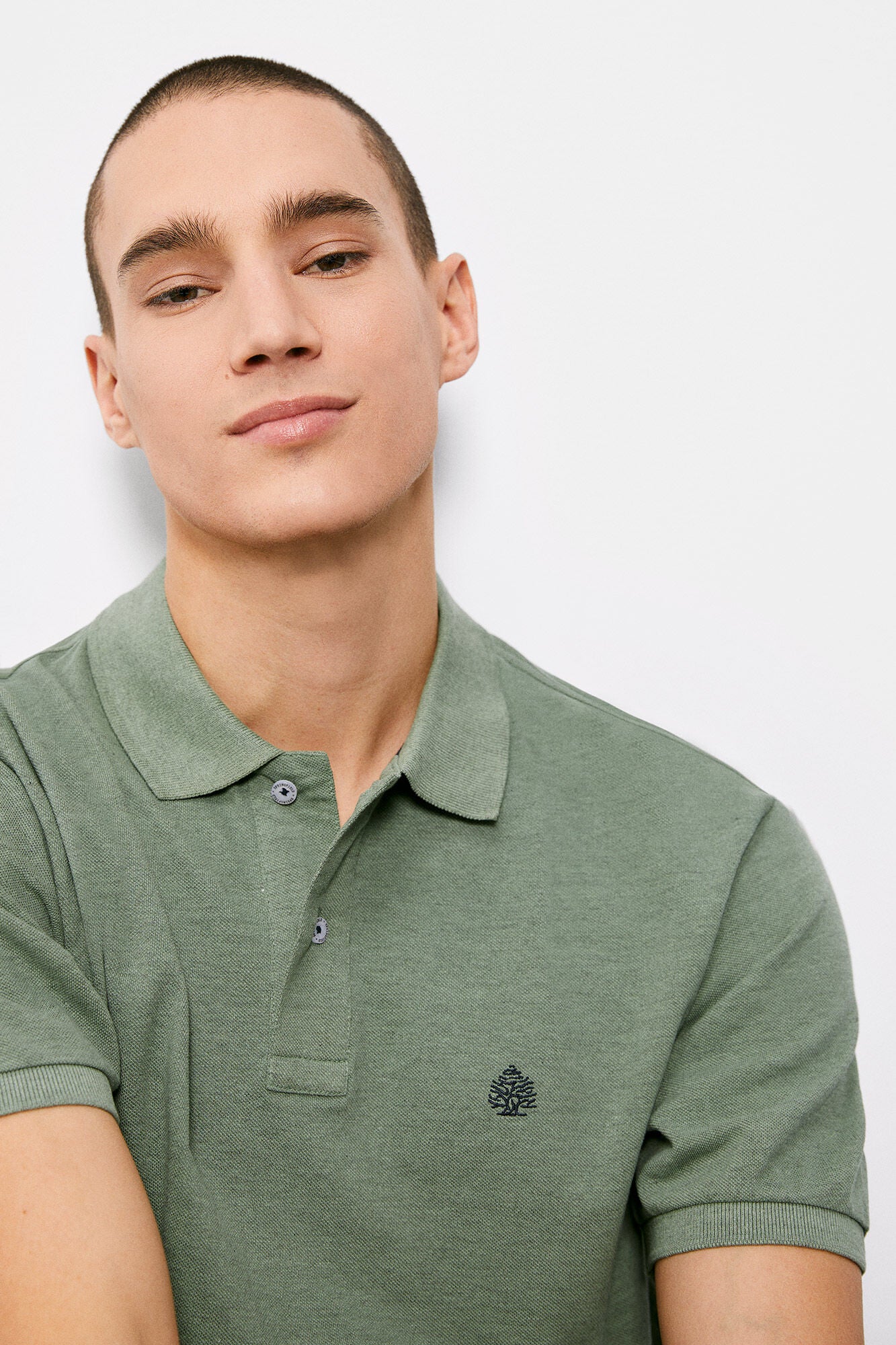 Overdyed polo shirt (Regular Fit) - Green