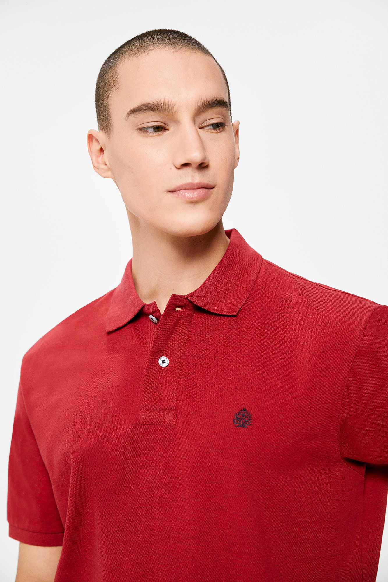 Overdyed polo shirt (Regular Fit) - Red