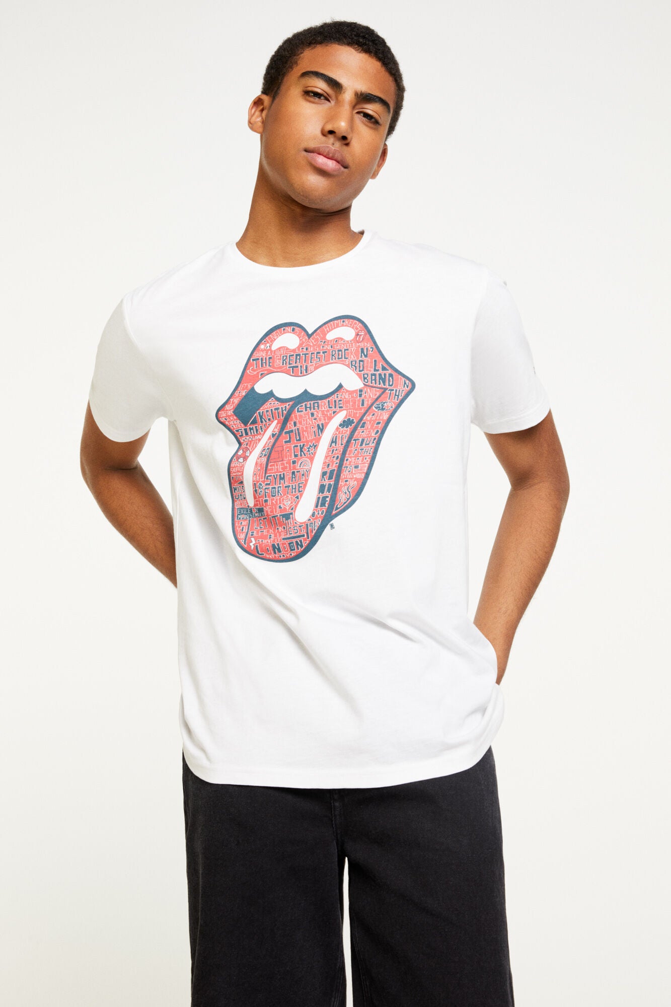 White Tongue Printed T-Shirt