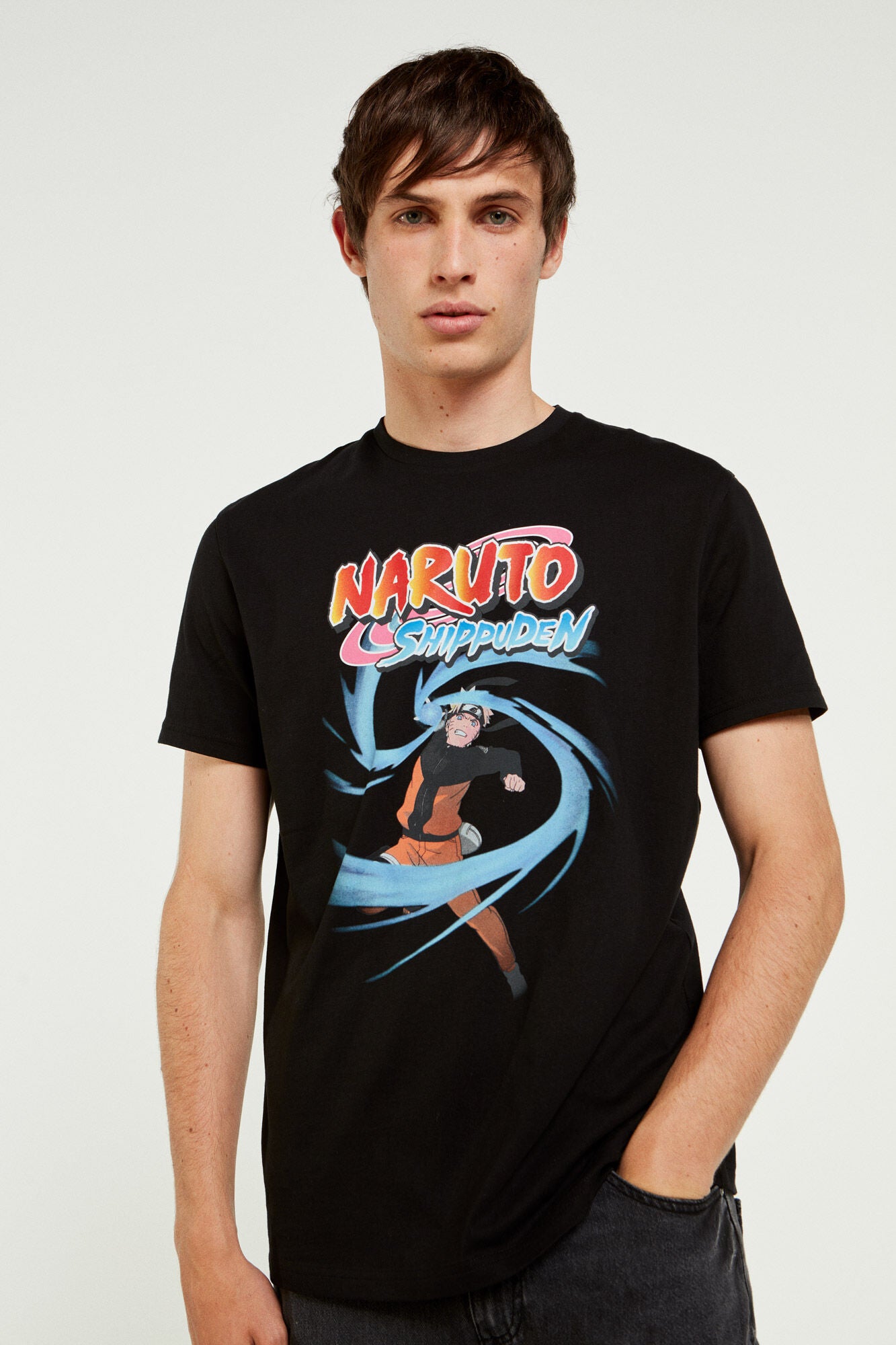 Black Naruto Printed T-Shirt