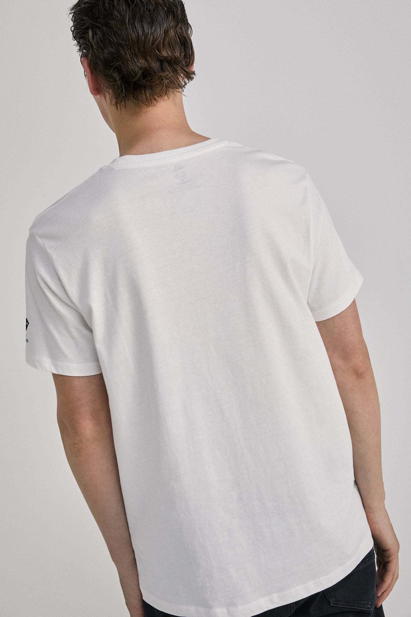 White Superman Printed T-Shirt